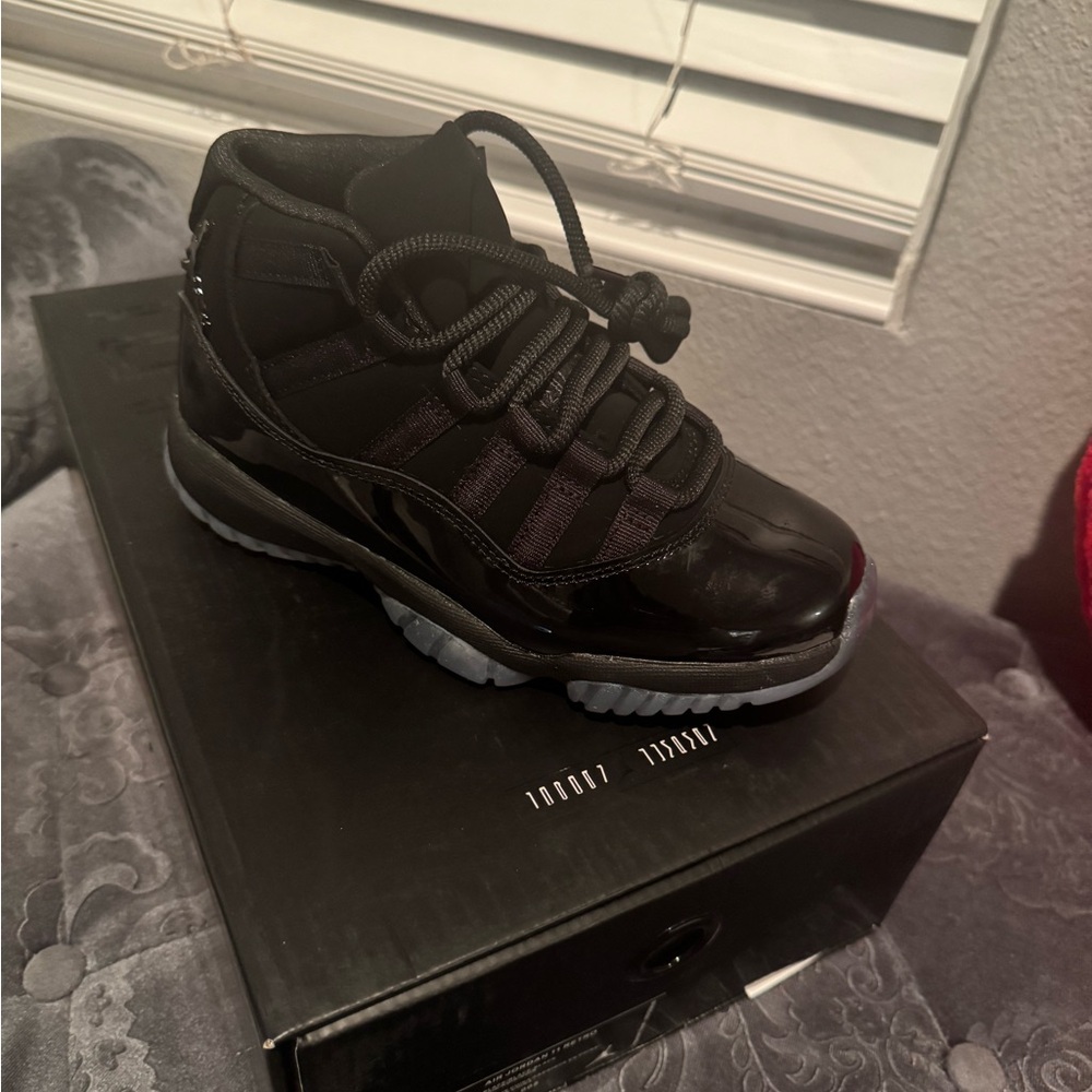 Black High-Top Retro 11 Sneakers